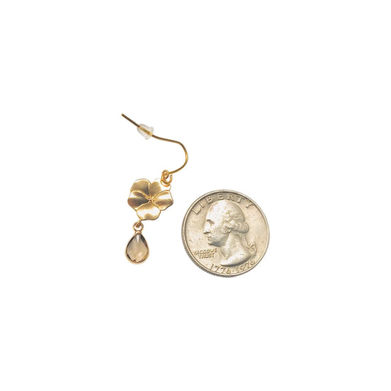 Energy Stone Clover Leaf Earrings (various stone options in gold or silver) Sweetwater Labs