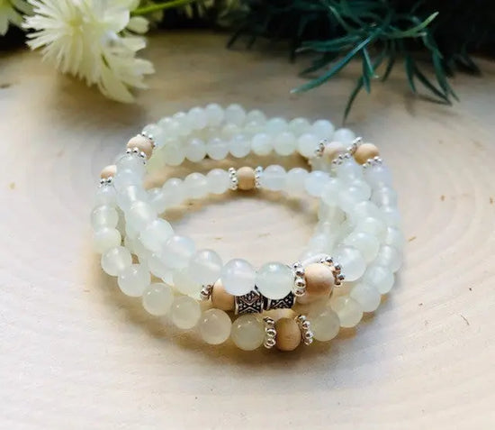 Energy Stone Wrap Bracelet/ Necklace (Jade) Sweetwater Labs