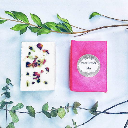 GOAT'S Milk SOAP (ROSE). Ultra hydrating, smell of fresh cut roses. 4 pack Sweetwater Labs