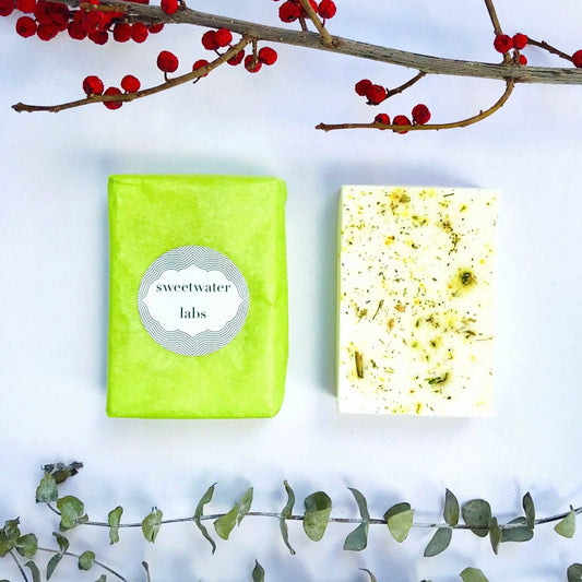 GOAT'S Milk SOAP (SANDALWOOD). Ultra hydrating, beautiful woodsy/musky scent. 4 pack Sweetwater Labs