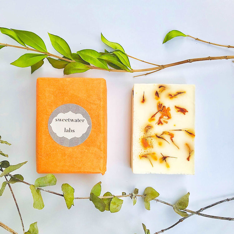 GOAT'S MILK SOAPS (GEORGIA PEACH). Ultra hydrating, smells like fresh peaches. 4-pack Sweetwater Labs