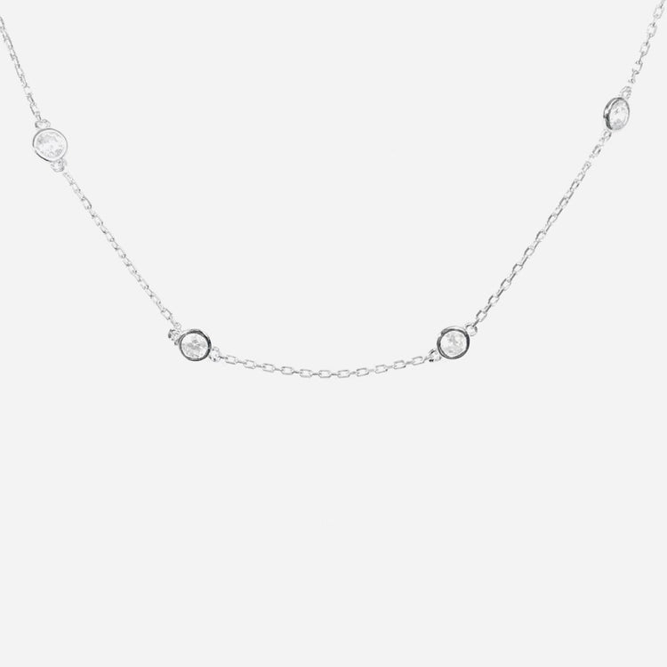 Crystal Choker Necklace (sterling silver or 16K gold) Sweetwater Labs