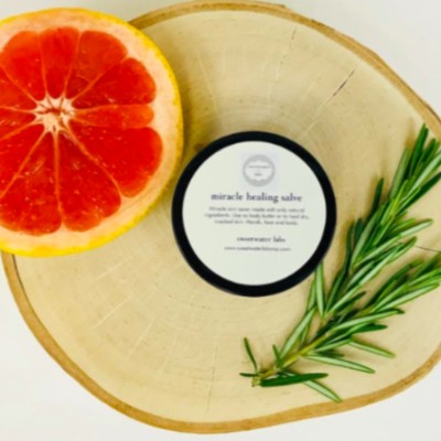 Miracle Healing Salve, Grapefruit. Made with nature's most healing ingredients. Instantly relieves dry skin Sweetwater Labs