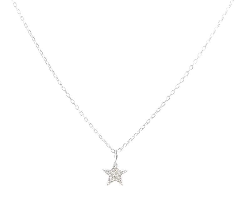 Sterling Silver Single Star Necklace (in silver or gold) Sweetwater Labs