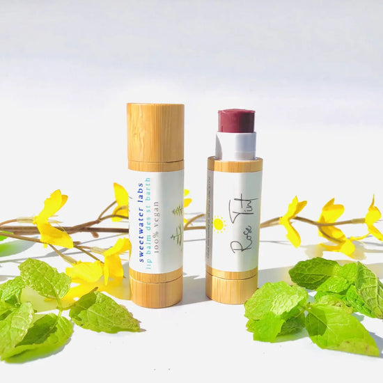 Vegan, 100% natural lip balm trio. Hydrates all day Sweetwater Labs