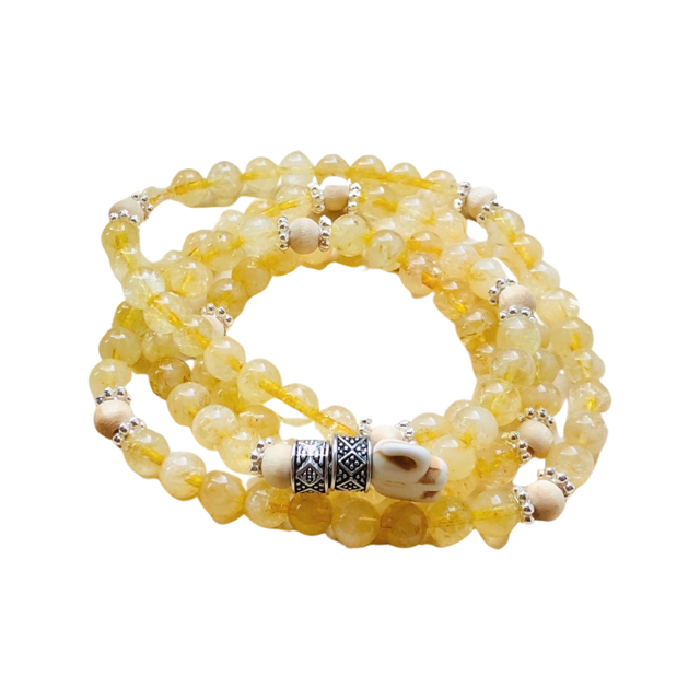 Energy Stone Wrap Bracelet/ Necklace (Citrine) Sweetwater Labs