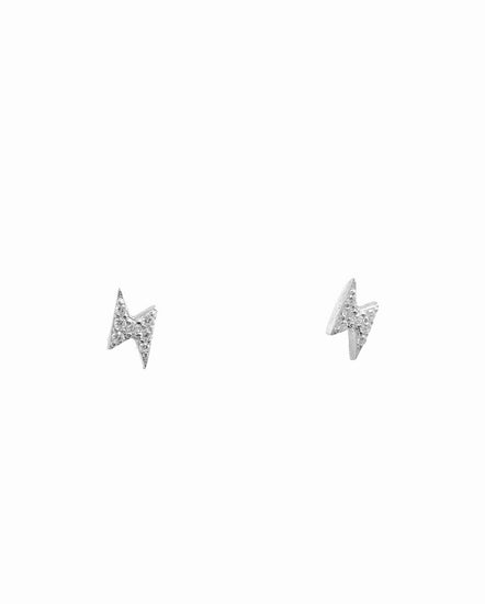 Lightening Bolt Stud Earrings (gold or silver) Sweetwater Labs