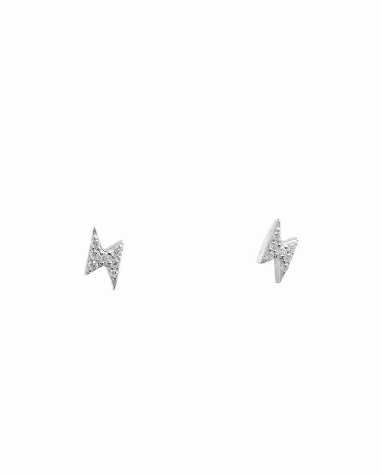Lightening Bolt Stud Earrings (gold or silver) Sweetwater Labs