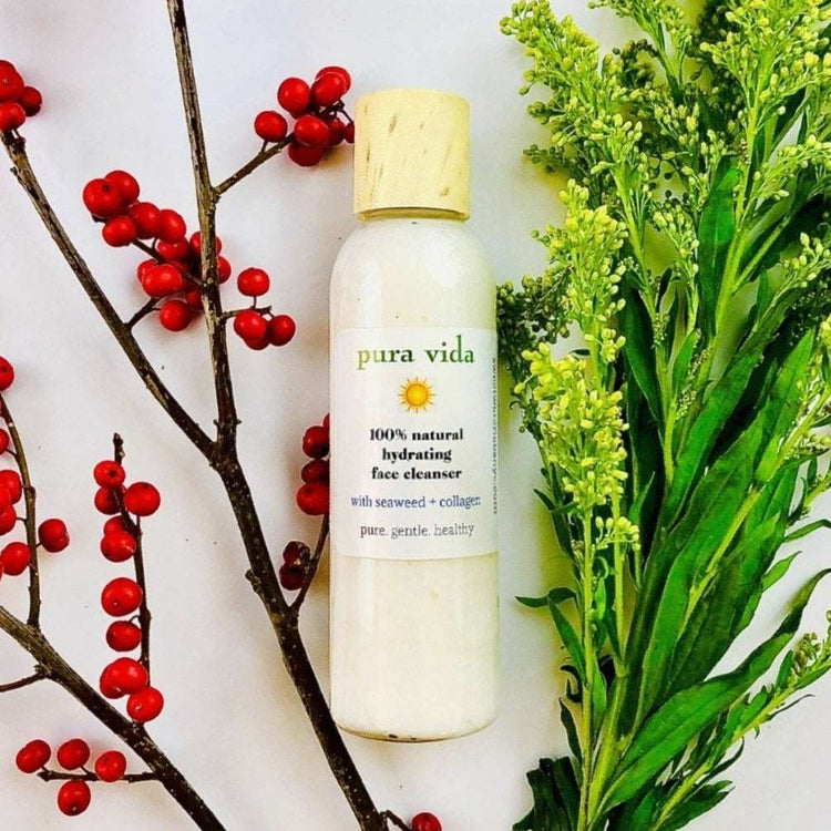PURA VIDA Hydrating Face Cleanser. Gentle + Packed with Vitamins! Sweetwater Labs