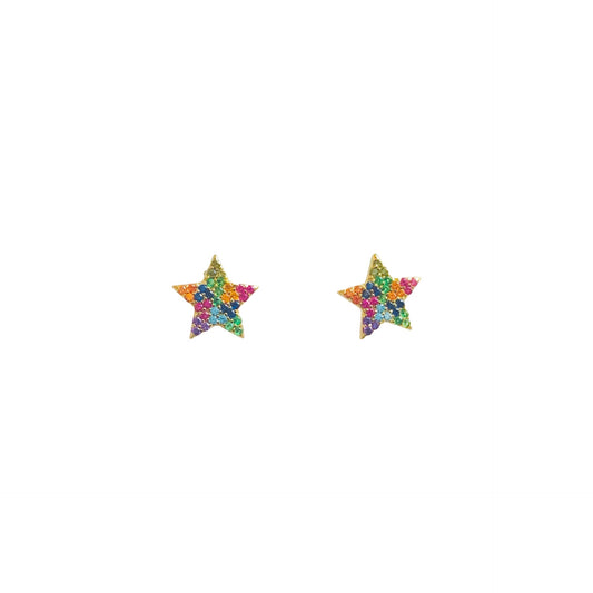 Star Stud Rainbow Earrings (silver or gold) Sweetwater Labs